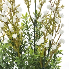Plantas artificiales con flores. planta flores bush gypsophila artificial blanca la llimona home 3