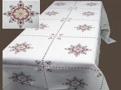 Mantel de lagartera ,de mezcla ,hecho a mano
