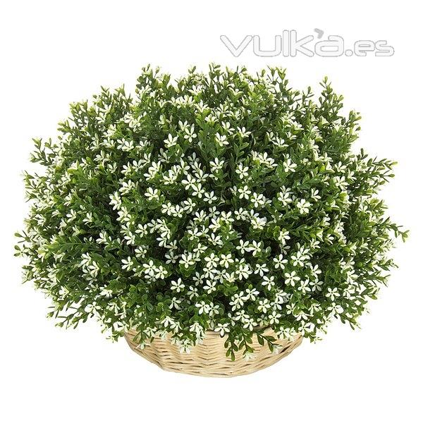 Plantas artificiales con flores. Planta flores bush margaritas artificiales blanca La Llimona home 2