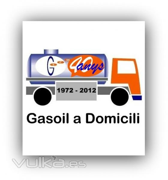 gasoil a domicili Barcelona. Logo camión.