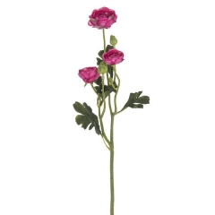 Flores artificiales. rama flores rannculos artificiales fucsia 50 en la llimona home (1)