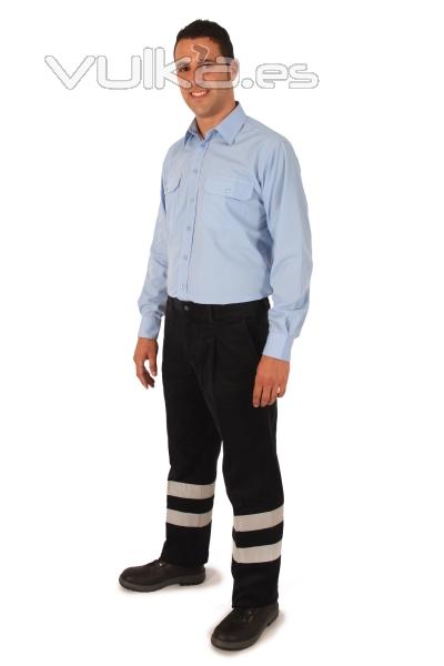 Camisa laboral M/L y Pantalon Pana Alta Visibilidad