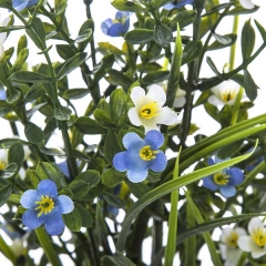 Plantas artificiales con flores planta flores mini bell artificiales azules en la llimona home (1)