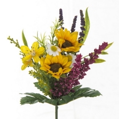 Ramos artificiales. ramo flores artificiales mini silvestre amarillo 29 en la llimona home