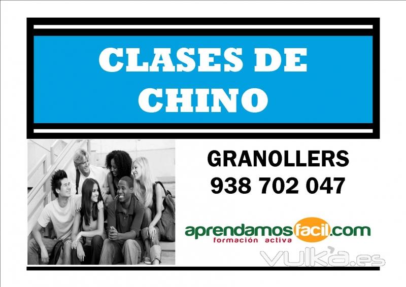 clases de chino en granollers 1 hr/ 5,50EUR