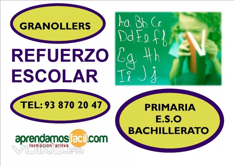 clases de refuerzo escolar  en granollers