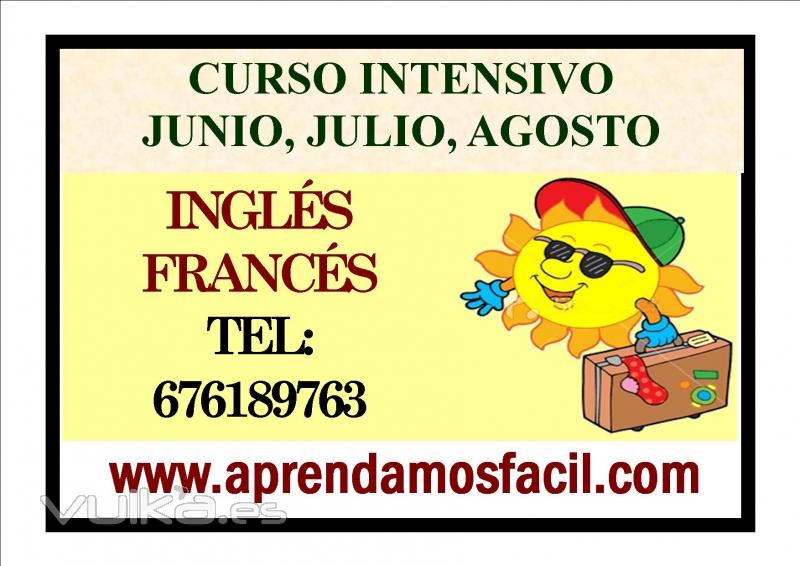 curso intensivo de  ingls junio, julio , agosto, septiembre en granollers