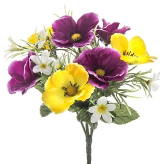 Ramos artificiales. ramo flores artificiales mini anmonas 25 en la llimona home