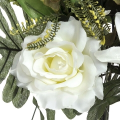 Todos los santos. ramo artificial flores rosas gladiolos azucenas blanco 68 en la llimona home (2)