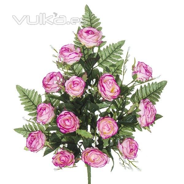 Todos los Santos. Ramo artificial flores rosas jaspeadas 53 en La Llimona home