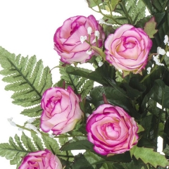 Todos los santos ramo artificial flores rosas jaspeadas 53 en la llimona home (1)