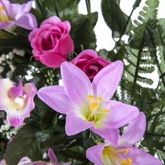 Todos los santos ramo artificial flores liliums rosas lavanda 60 en la llimona home (2)