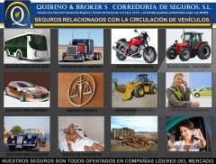 Quirino brokers - seguros que comercializamos relacionados con la circulacin de vehculos a motor.