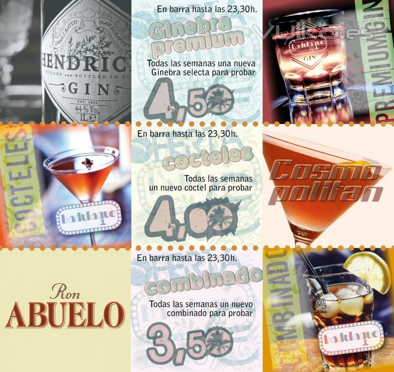 Restaurante Badulaque Rota, drinks publicidad ofertas