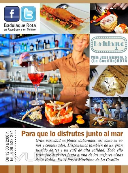 restaurante Badulaque Rota. Publicidad sito web