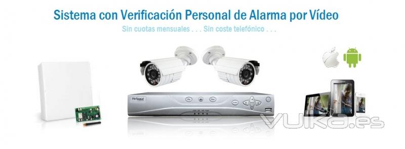 Sistema de Videovigilancia con Verificacin de Alarma por vdeo en su dispositivo mvil