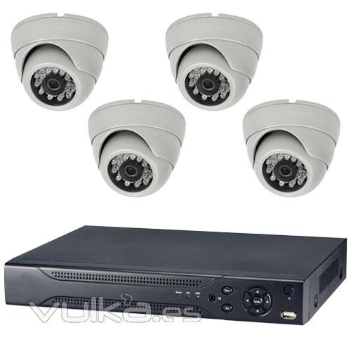 Kits de Videovigilancia CCTV 4 Cmaras