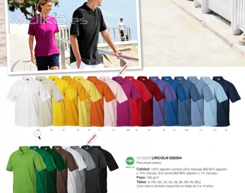 Todas las calidades de polos y colores