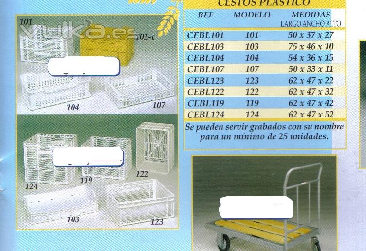 Cestos de Panadería cobaMaq