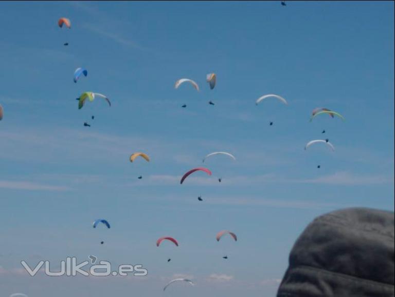 Voladores en el aire