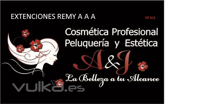 PRODUCTOS PARA PELUQUERIA Y ESTETICA A&J COSMETICS DISTRIBUCION Y VENTA