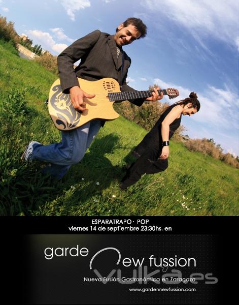 Viernes 14 de Septiembre con ESPARATRAPO, disfruta de CENA + CONCIERTO en New Fussion Zaragoza