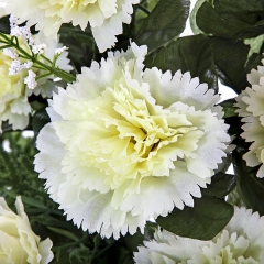 Todos los santos ramo artificial flores claveles blancos 48 en la llimona home (1)