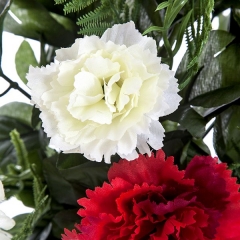 Todos los santos ramo artificial flores claveles rojos 48 en la llimona home (1)