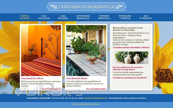 Página web casa rural en Moratalla