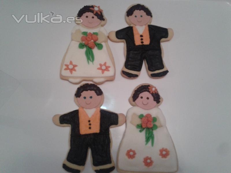 Galletitas decoradas para regalar en vuestra boda, las personalizamos a vuestro gusto.