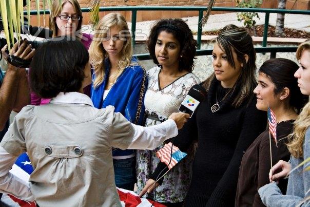 Telemadrid interviews Saint Louis students about their opinions about the Summer Olympics of 2016.