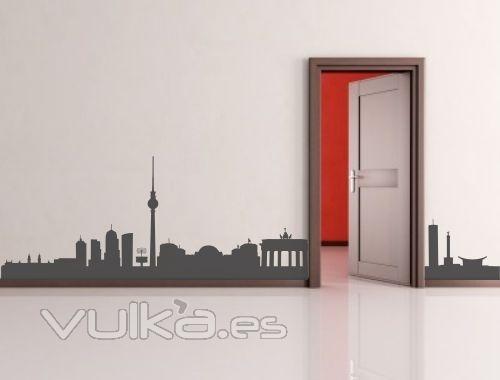 Vinilo decorativo skyline