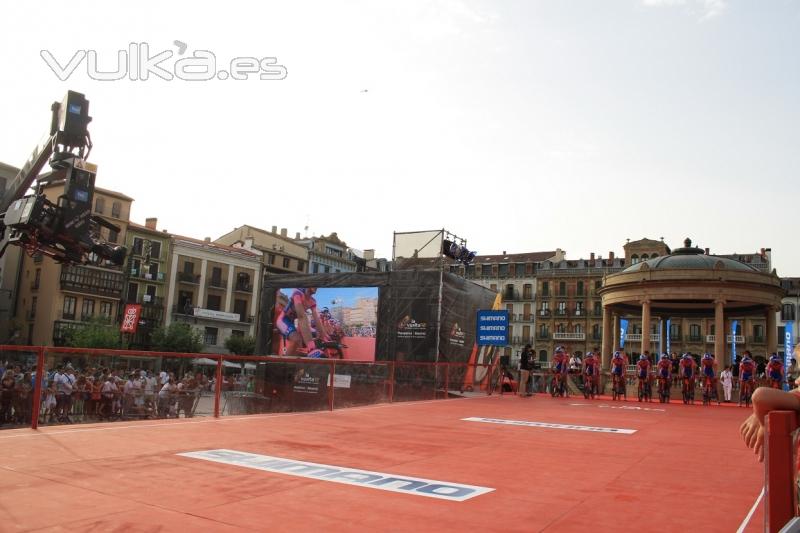 La vuelta ciclista a Espaa, Plaza del Castillo, Pamplona