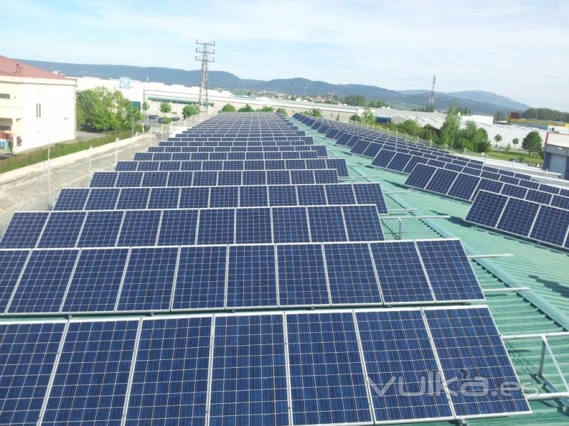 Instalación solar sobre tejado