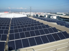 Instalacion fotovoltaica sobre nave industrial