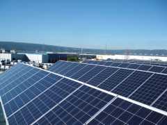 Instalacin solar sobre industria