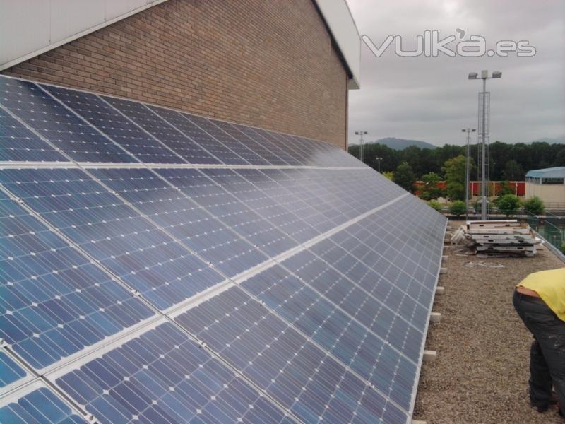 Instalacion solar sobre terraza