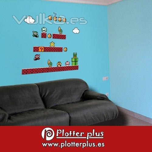 Vinilos de pared decorativos en Plotterplus para dar un toque divertido a tu hogar