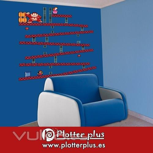 Vinilos de pared decorativos en Plotterplus para dar un toque divertido a tu hogar