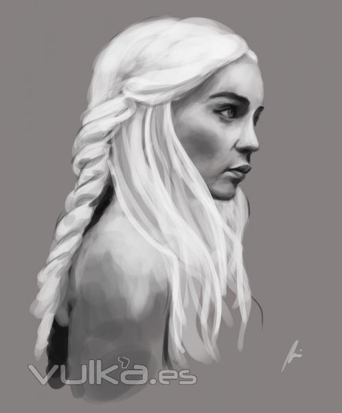 Ilustracin-concept del personaje Khaleesi 