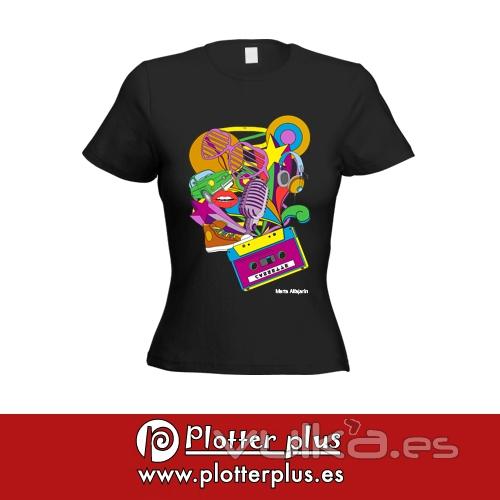 ¡Las chicas son guerreras! Camisetas Poptime exclusivas para chicas en Plotterplus