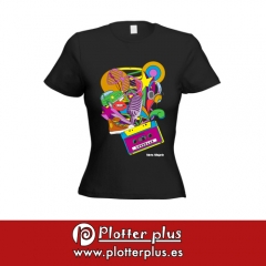 ¡las chicas son guerreras! camisetas poptime exclusivas para chicas en plotterplus