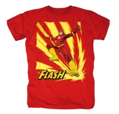 Camiseta roja flash superheroe