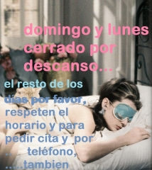 Lunes y sabado tarde cerrado por descaso, pida cita previa en el 921106619
