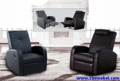 Sillon relax bonn o tapizado en piel sintetica o bastidor metalico en acero con mecanismo de despla