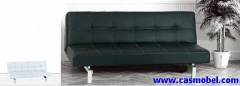 Sofa cama city o sofa cama clic clac con apertura de tipo libro o patas cromadas o tapizado en pie
