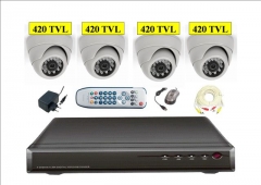 Kit 4 camaras + 420tvl + videograbador 500gb desde 400eur lopd gratis