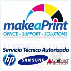 Make a print, servicio tecnico oficial samsung, hp, canon, unibind