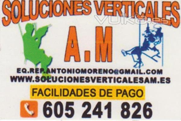 LOGO DE SOLUCIONES VERTICALES A.M