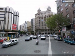 Calle colon y calle ruzafa